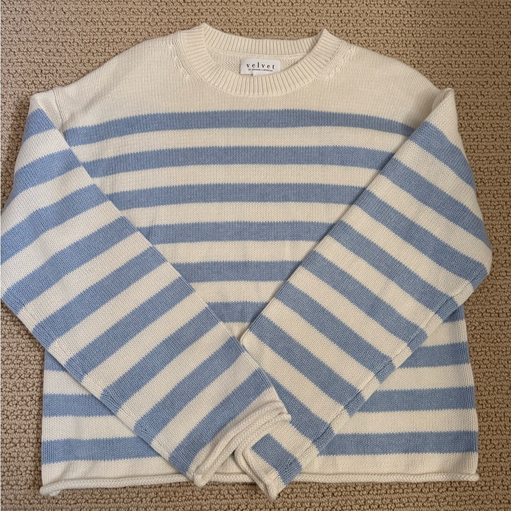 Velvet by Graham & Spencer Cream Knit Sweater